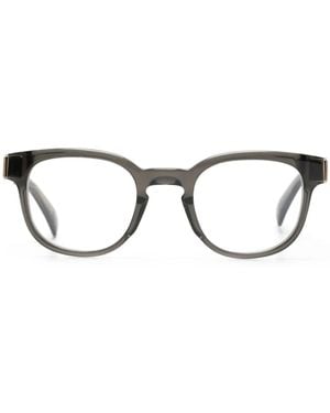 dunhill Square-Frame Transparent Glasses - Gray