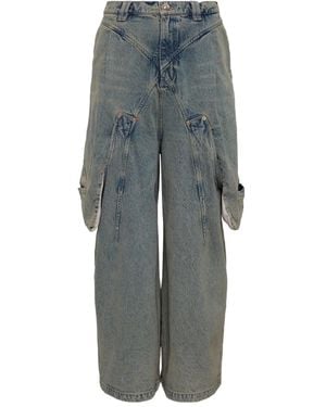 NAMESAKE Pocket Panelled Jeans - Grey