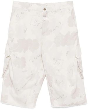 CROQUIS Camouflage-Print Shorts - White