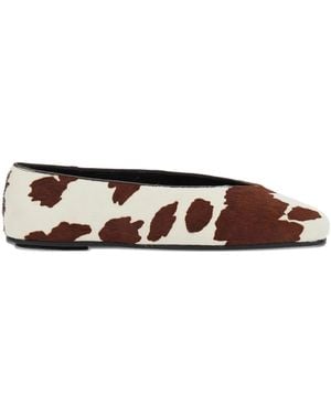 Jeffrey Campbell Animalier-Print Ballet Flats - Brown