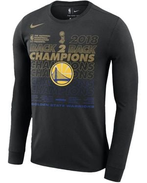 Nike Nba Gsw 2018 "Finals Champions Locker Room" T-Shirt - Grey