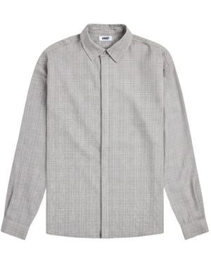 KROST Check-Pattern Shirt - Grey