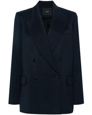 JOSEPH Jaden Virgin-Wool Blazer - Blue