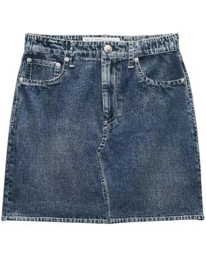 Rag & Bone Miramar Front Pocket Mini Skirt - Blue