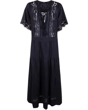 Seventy Tassel Lace Dress - Blue