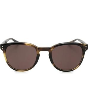 Gucci Tortoiseshell-Effect Round-Frame Sunglasses - Brown