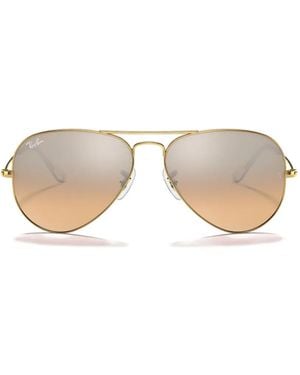 Ray-Ban Pilot-Frame Sunglasses - Metallic
