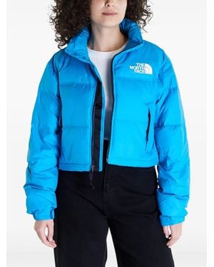 The North Face Gefütterte Nuptse Jacke - Blau