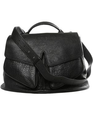 Kiko Kostadinov Mezulari Leather Flap Clutch Bag - Black