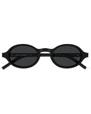 Saint Laurent Round-Frame Sunglasses - Black