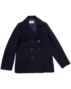Sebago Double-Breasted Coat - Blue