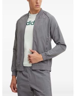 adidas Logo Detail Jacket - Gray
