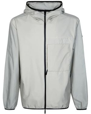 Moncler Veste Fonteghi À Patch Logo - Gris