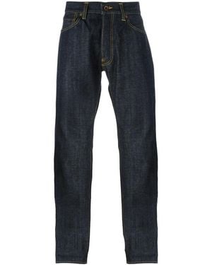 Edwin Ed-55, Regular Tapered, 63 Rainbow Selvedge Jeans, Unwashed - Blue