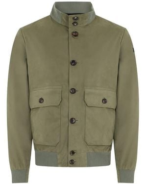 Rrd Button-Up Bomber Jacket - Green
