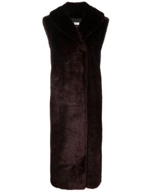 Philosophy Di Lorenzo Serafini ノースリーブ エコファーコート - ブラック