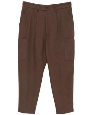 Eleventy Pocket Pleated Pants - Brown