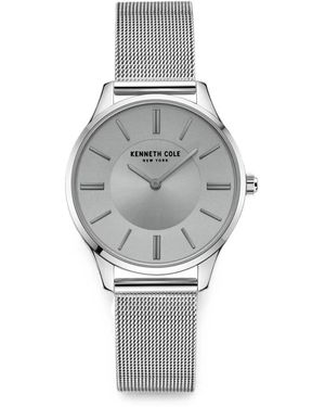 Kenneth Cole Orologio Con Cinturino A Rete 34Mm - Grigio