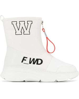 F_WD Botines con cremallera - Blanco