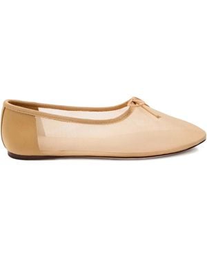 Loeffler Randall Ballerine Landon Con Fiocco - Neutro