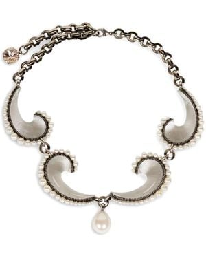 Etro Paisley-Embellished Necklace - Metallic