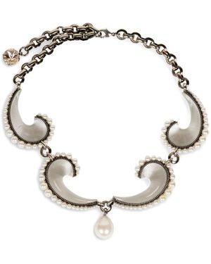 Etro Paisley-Embellished Necklace - Metallic