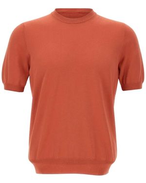 Gran Sasso Short-Sleeved Jumper - Orange