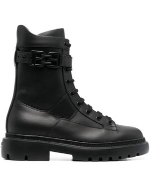 Bally Lace-Up Ankle Boots - Black