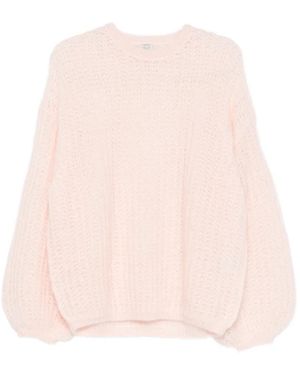 TOTEME Pullover Mit Lochstrickmuster - Pink