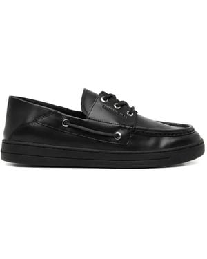 Michael Kors Aiden Boat Shoes - Black