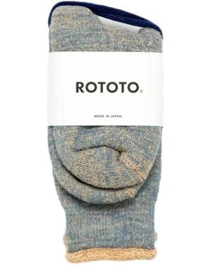 RoToTo Calcetines Con Doble Cara - Gris