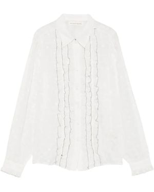 MAISON HOTEL Ruffled Shirt - Black