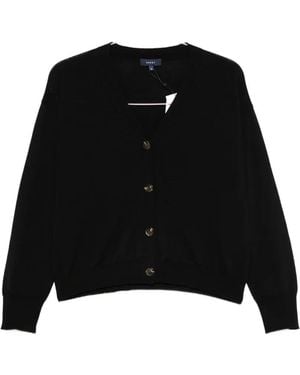 Soeur Idem V-Neck Button-Fastening Cardigan - Black