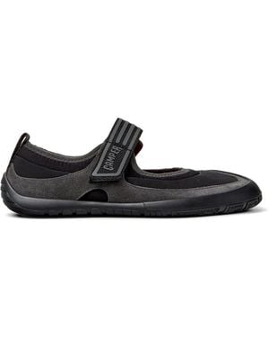 Camper Peu Path Touch-Strap Ballet Flats - Black