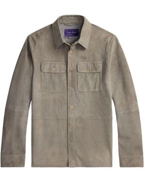 Ralph Lauren Calloway Suede Jacket - Gray