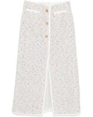 Giambattista Valli Rock Mit Pailletten - Weiß