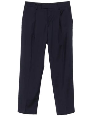 Low Brand Kim Pleated Trousers - Blue