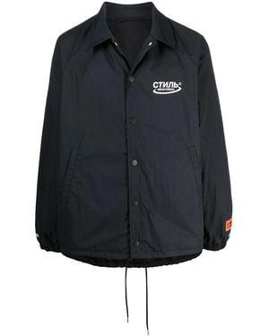 Heron Preston Стиль Coach Jacket - Black