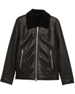 Dondup Leather Jacket - Black