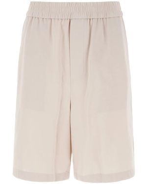 Ami Paris Elasticated Waist Bermuda - White