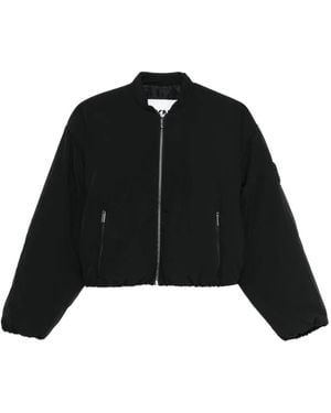 DKNY Zip-Up Bomber Jacket - Black