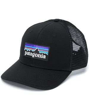 Patagonia P-6 Logo Trucker Hat - Black