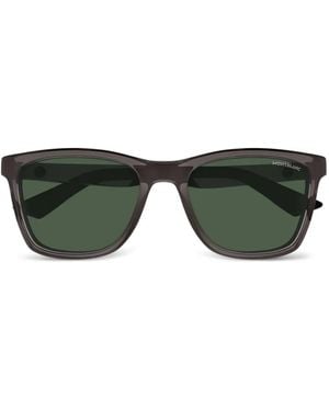 Montblanc Square-Frame Sunglasses - Green