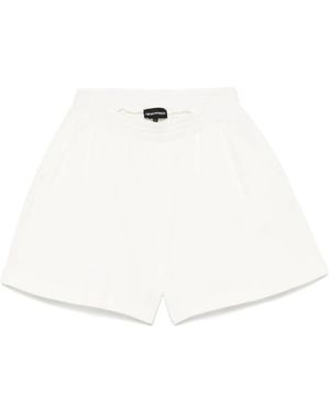 Emporio Armani テクスチャード ショートパンツ - ホワイト