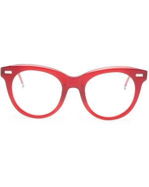 Thom Browne Gafas Con Montura Redonda - Rojo