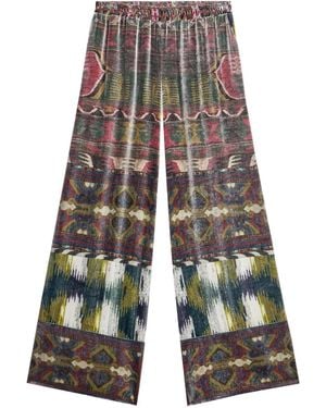 Pierre Louis Mascia Gemusterte Hose - Weiß