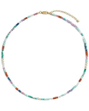 Monica Vinader Freedom Beaded Gemstone Necklace - Metallic