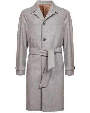 D4.0 Belted Coat - Grey