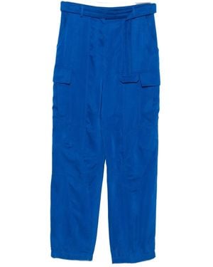 Ferragamo Belted cargo trousers - Blau