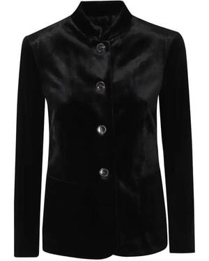 Kiltie Ginevra Velvet Jacket - Black